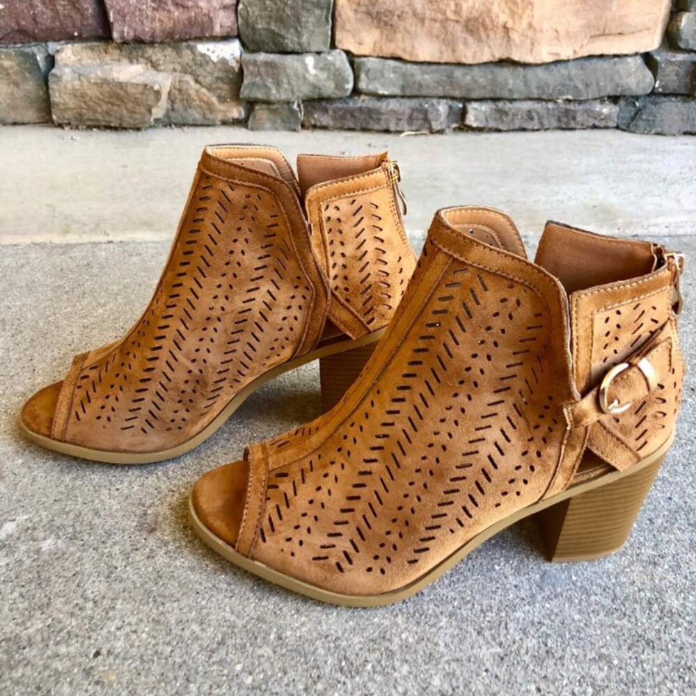 Tan Vegan Booties